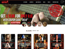 Tablet Screenshot of dangerousguitar.com